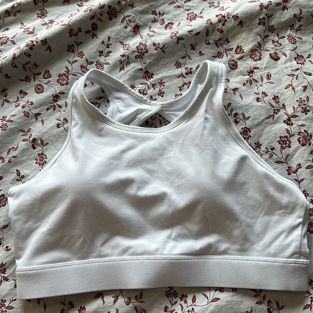White Sports Bra